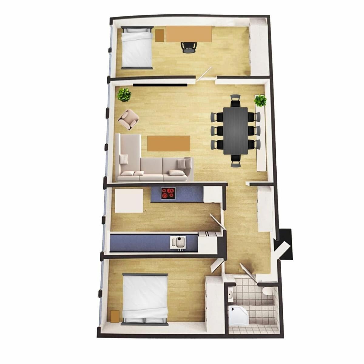 Dinbnb L 700m To Aquarium I 6th Floor And Elevator - Value For The Money Leilighet